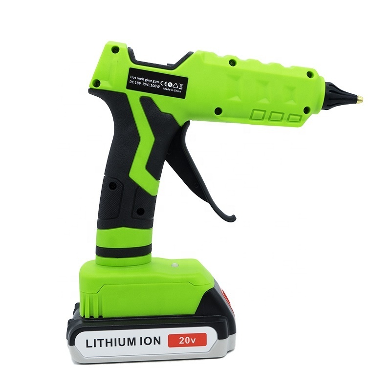 Customized 20V Cordless  Glue Gun li-ion Battery Powered Full Size 11mm Sticks Use for Arts & Crafts(No battery tool bare)