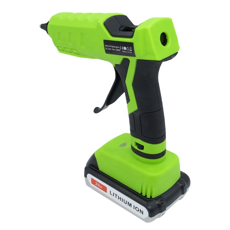 Customized 20V Cordless  Glue Gun li-ion Battery Powered Full Size 11mm Sticks Use for Arts & Crafts(No battery tool bare)