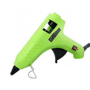 Factory directly sale  green color hot glue gun 40w with switch   pistolet a colle for industrial