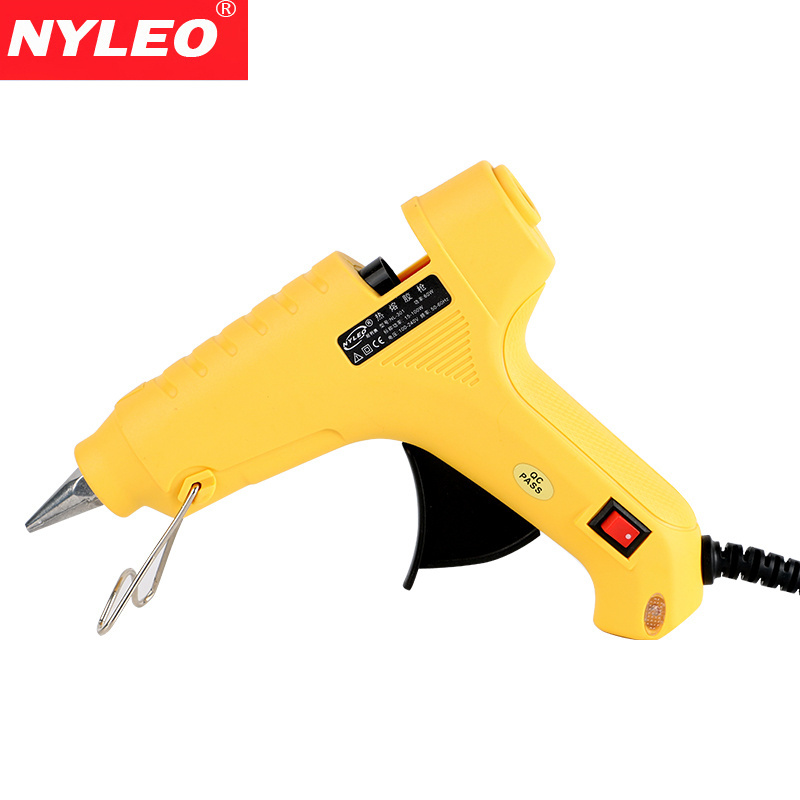 NL-30140W full size High Temp Glue Gun with 2pcs Hot Melt Glue Sticks for Crafts School Home Repair DIY Hand Tools