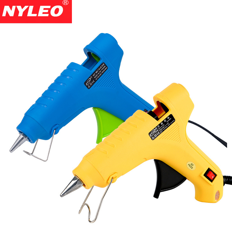 NL-30140W full size High Temp Glue Gun with 2pcs Hot Melt Glue Sticks for Crafts School Home Repair DIY Hand Tools