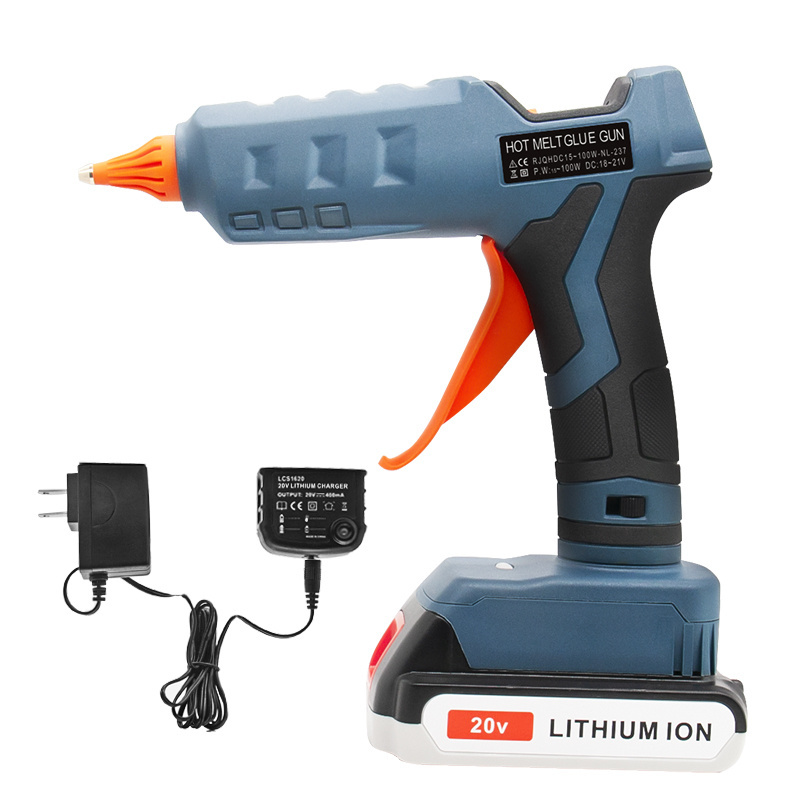 NYLEO NL-237 Glue Gun li-ion Battery Powered Full Size 11mm Sticks Use for Arts & Crafts(No battery tool bare) Customized 20V Co