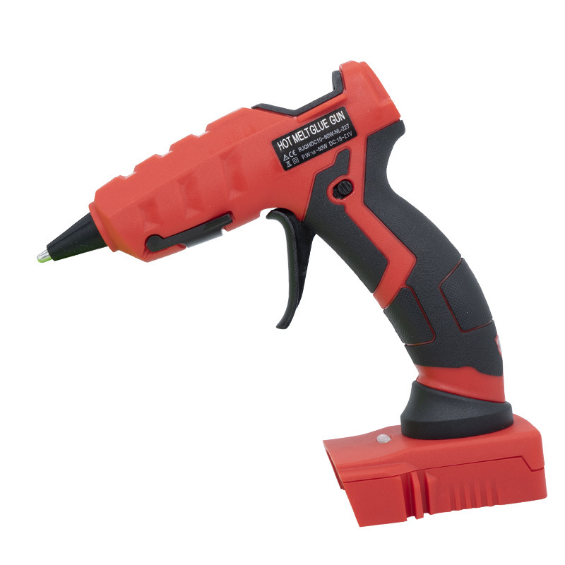 NL-227L 20V Cordless Hot Glue Gun,   Fast Heating Full Size Glue Gun with Insulated Copper Nozzle, 12 Pcs Premium Glue Sticks