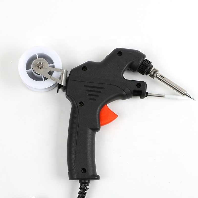 NYLEO 110V/220V 60W  Hand-held Heating Soldering gun Automatically Send Tin hot air soldering gun with Tin Wire