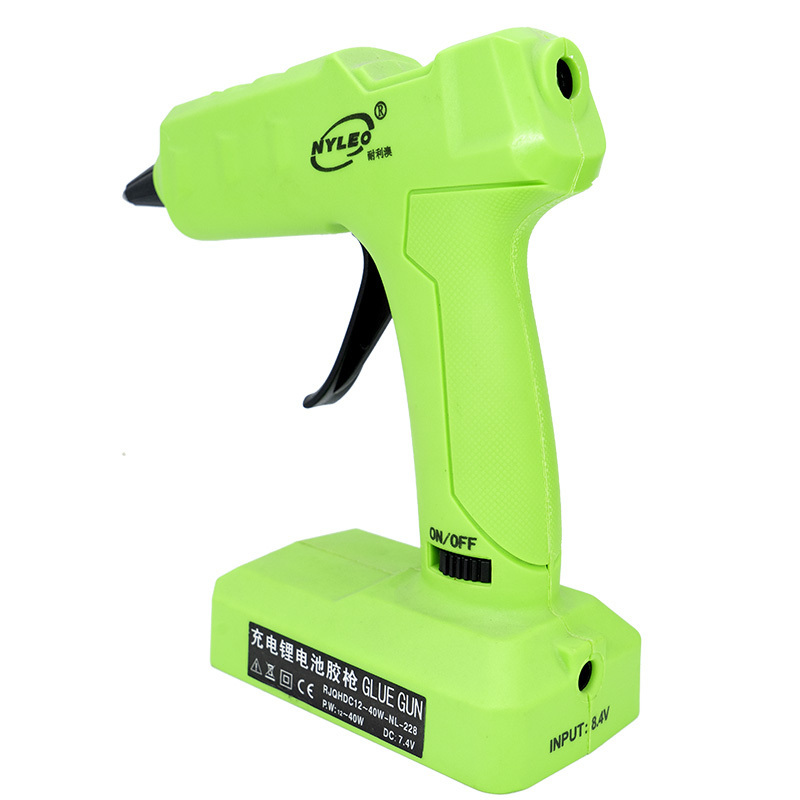 40W  lithium battery portable battery cordless glue gun for 7mm hot melt glue stick easy use