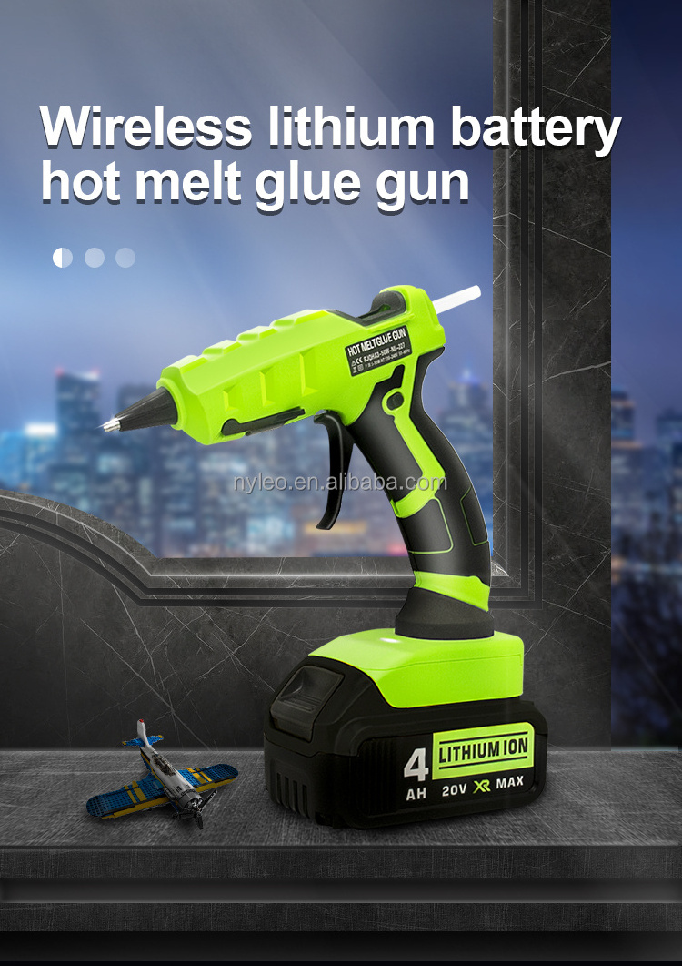 Cordless  glue gun for DIY battery hot glue gun with glue sticks for home repair