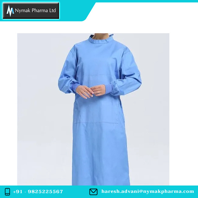 Top Selling 100% Cotton Medical Gowns Hospital Clothing Patient Gown