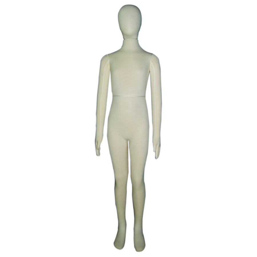 Full body polyurethane  PU foam fabric covered children soft mannequin