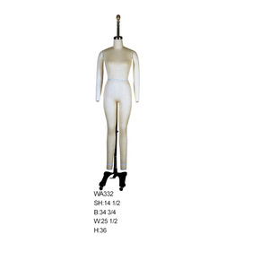 Full body fiberglass fabric covered tailoring mannequin dress form