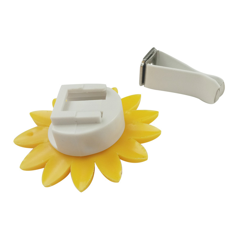 Ready to Ship Plastic Sunflower Smile Automatic Odor Eliminator Vents Adorn Fresh Scents Car Air Fresheners  RTSVent Clips RTS