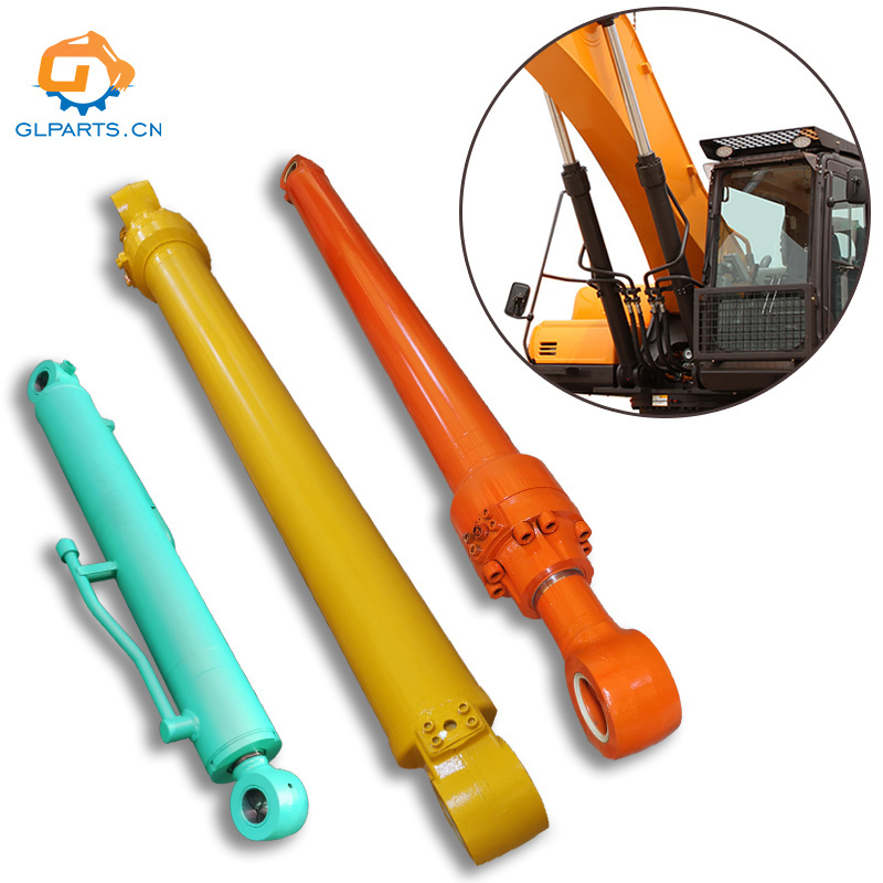 hydraulic cylinder manufacturing ,R210-7 R220-9-9S excavator arm boom bucket cylinders for excavator