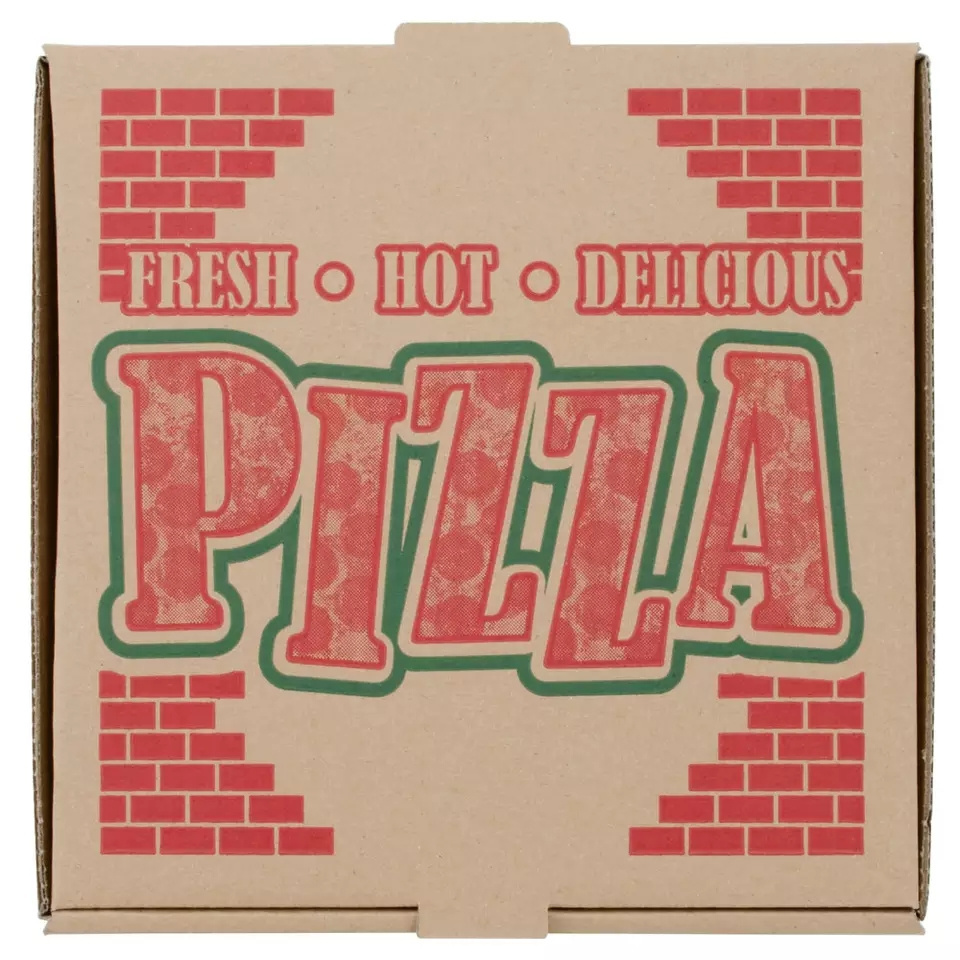 Wholesale Corrugated Custom Pizza Box Brown Corrugated Pizza Box Food Grade Custom Logo Takeout Custom Pizza Boxes