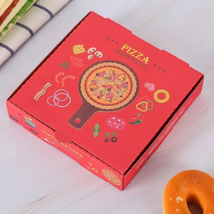 Wholesale 12 13 14 15 16 Inch Custom Your Logo Printing ECO Biodegradable Pizza Packaging Paper Box Takeaway Paper Box for Pizza