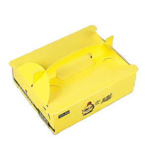 LOKYO Custom Logo Disposable Paper Fast Food Packaging Roasted Fried Chicken Wing Box Greaseproof Take Away Box