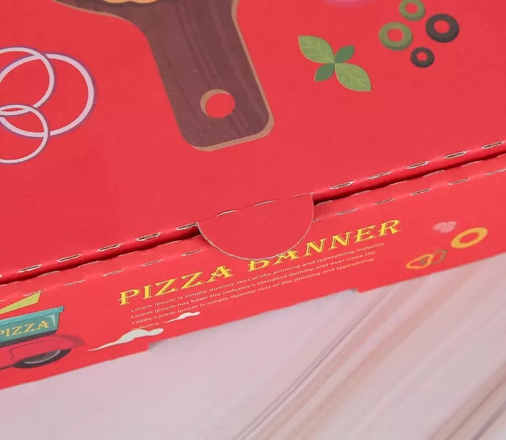 Wholesale 12 13 14 15 16 Inch Custom Your Logo Printing ECO Biodegradable Pizza Packaging Paper Box Takeaway Paper Box for Pizza