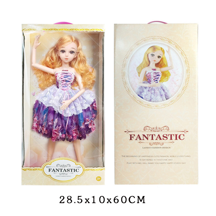 Customized Toy Doll Packing Box Doll Packaging Box with Window Coated Paper 5000 Pcs Accept Sample Environmental Mailing CN;GUA