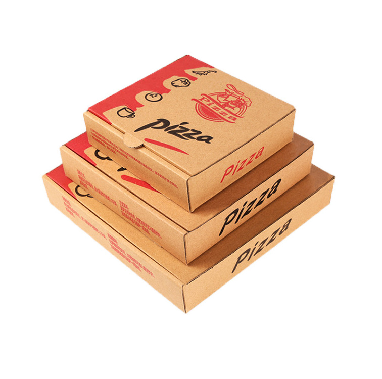 Hot sale custom color printed pizza packing box with logo design