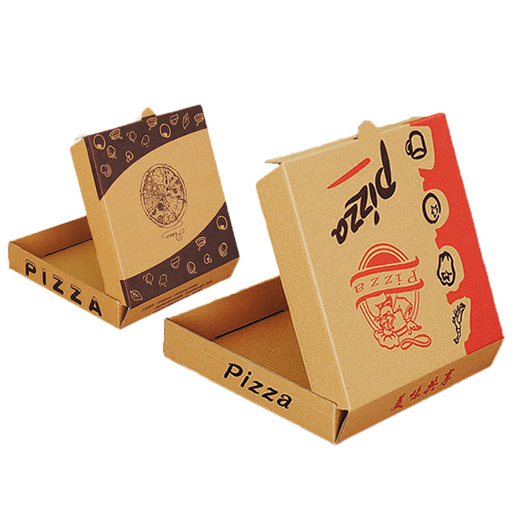 Hot sale custom color printed pizza packing box with logo design