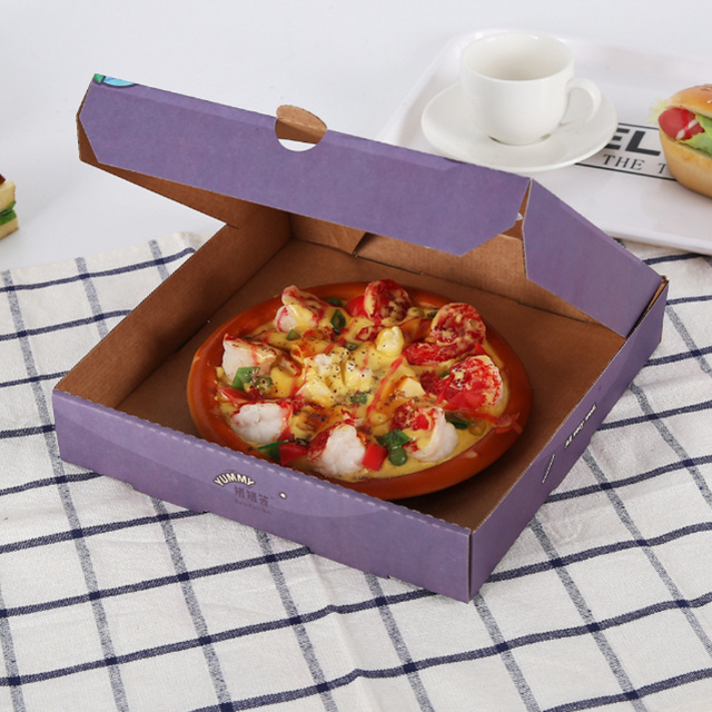 Cheap Corrugated Pizza Box Custom Take Out Pizza Boxes Round Window