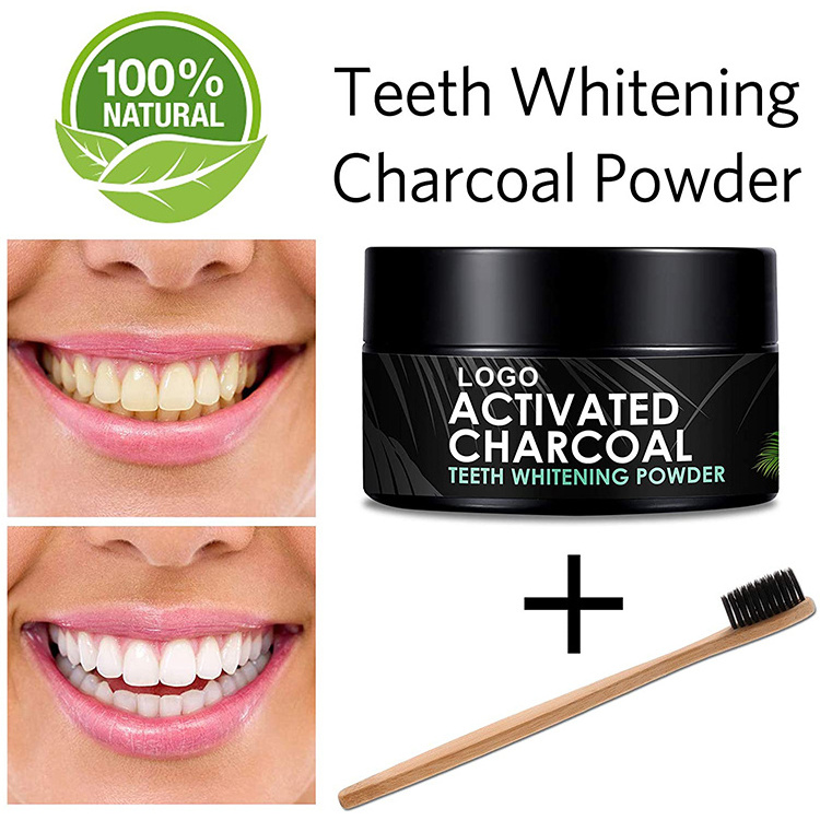 baby activated charcoal teeth whitening powder 30g