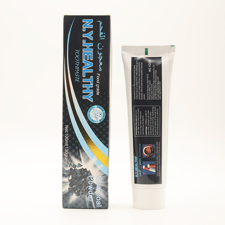 Activated Charcoal Toothpaste for Whitening Reduced Sensitive Toothpaste Intensive Stain Removal Fluoride Free