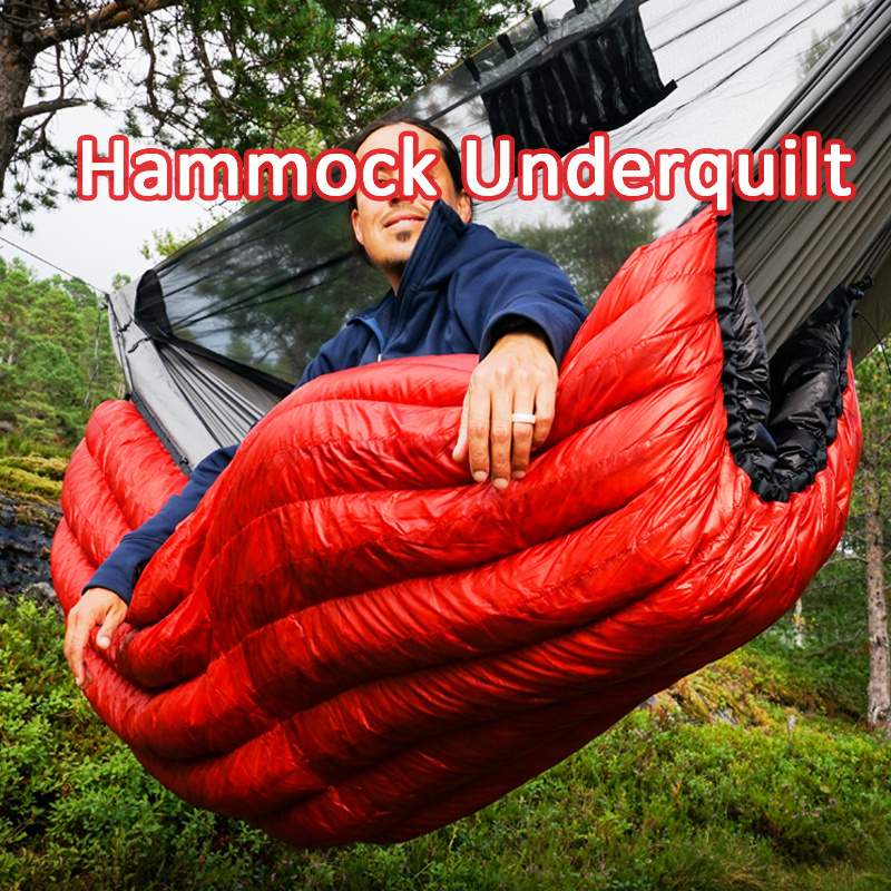 Duck Down Hammock Underquilt Camping Down Blanket Ultralight Warm Windproof Waterproof  Hammock Gear Sleeping Bag