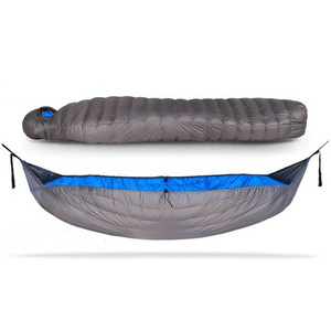 Down Hammock Underquilt 700FP Duck Down Filled Warm Windproof Outdoor Travel Hammock Underquilt Sleeping Bag