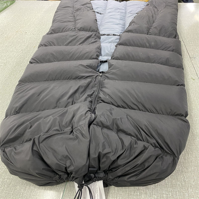 Ultralight 3 season Classic Down Sleeping Bag Backpacking Down Quilt Down Hammock Down UnderquitL with Zipper Foofbox