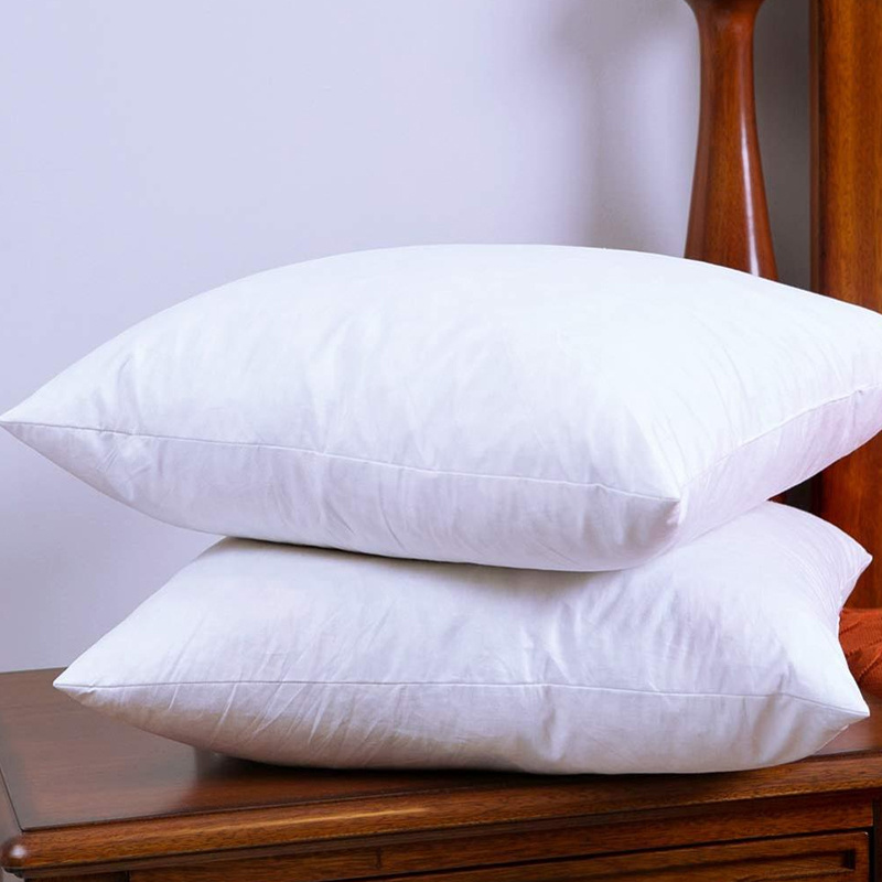 High Quality Home And Hotel Feather Cushion Insert Duck/Goose Down Pillow Wholesale