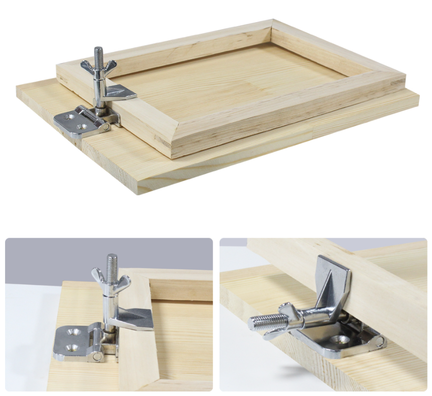 Adjustable Height Hinge Clamps for Screen Printing Fasten Fixed Screen