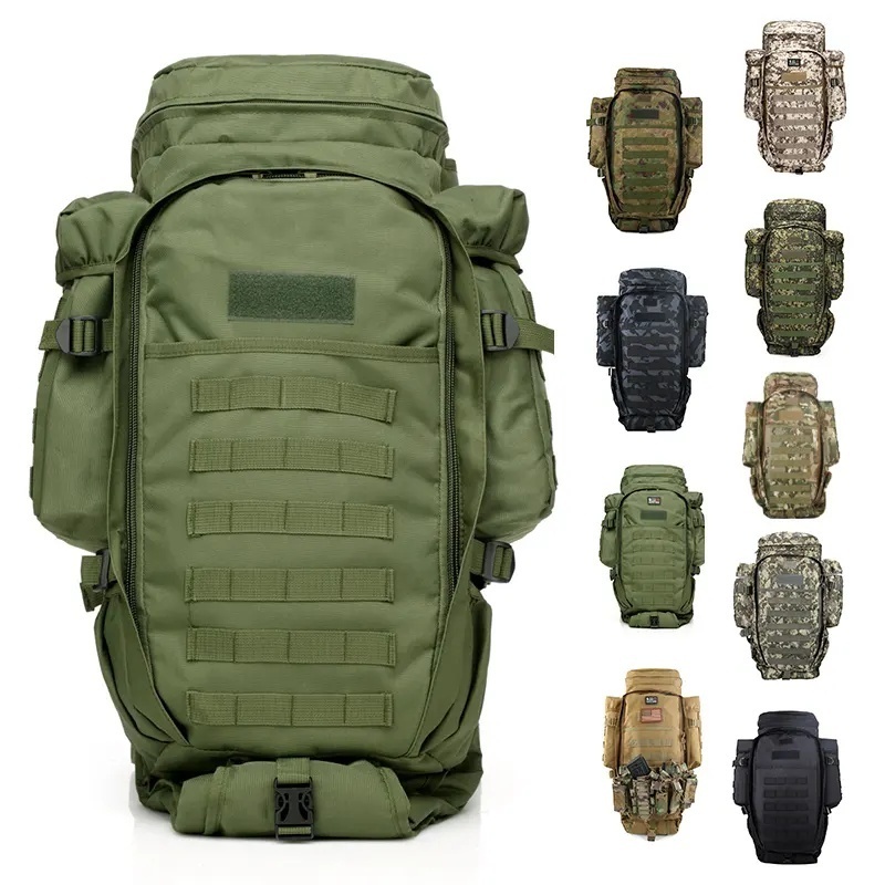 70L Tactical Backpack Molle Bag Rucksack Waterproof Men s Outdoor Camping Hiking Rucksack