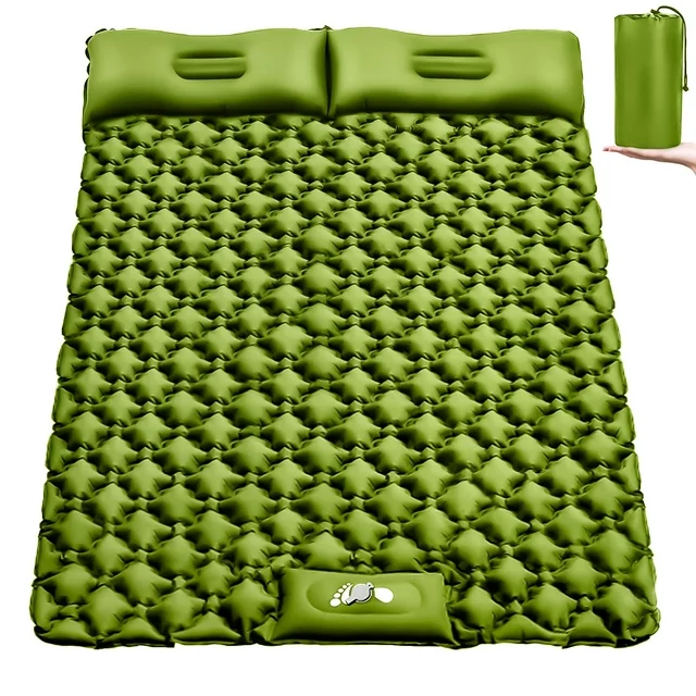 camping double TPU compact backpacking inflatable air camping mattress ultralight sleeping pad