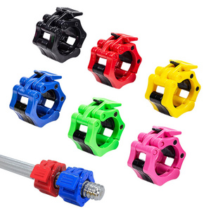 Barbell Collar 2.5cm Quick Release Pair of Locking 2" Pro Weight Bar Plate Locks Clamp Clips