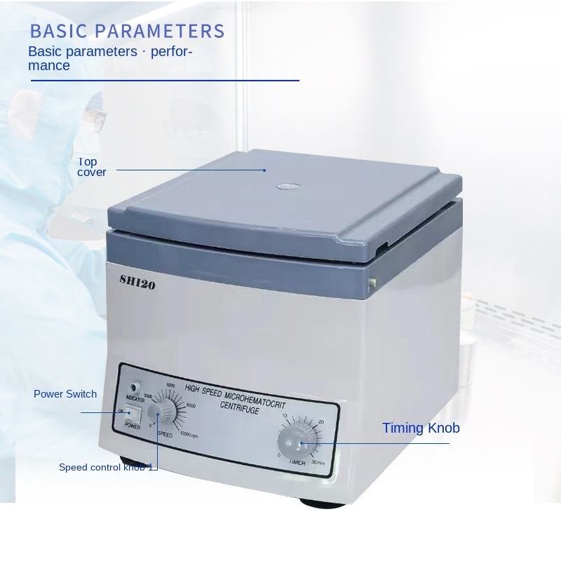 Laboratory Table Top Blood  Hematocrit Capillary Centrifuge 12 24 tubes microhematocrit blood Hematocrit centrifuge machine