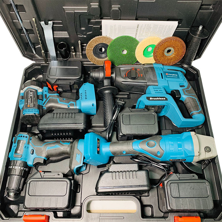 UFIT Big Discount !!!Available Sales For MKT Combo Power Tools 4 Kits Tool Set Cordless Drills