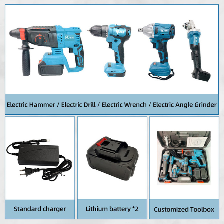 UFIT Big Discount !!!Available Sales For MKT Combo Power Tools 4 Kits Tool Set Cordless Drills