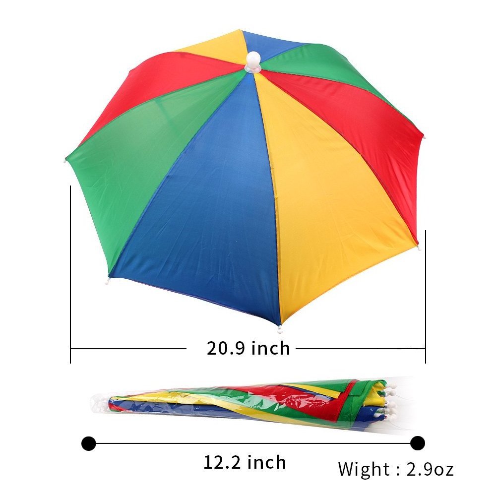 Garden Fishing Head Umbrella Hat 15inch Outdoor Working Use Hat Umbrella