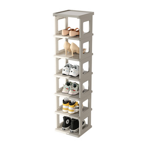 Folding Small Narrow Shoe Rack Multi-Layered Storage Tool for Home and Dormitory Simple Door Shoe Cabinet for Kitchen