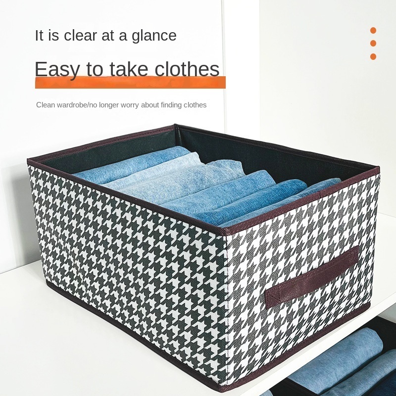 2024 Large Capacity Thick Non-woven Quilt Storage Boxes Reusable Cube Storage Bag Organizer for Home Organizer Bedroom Single