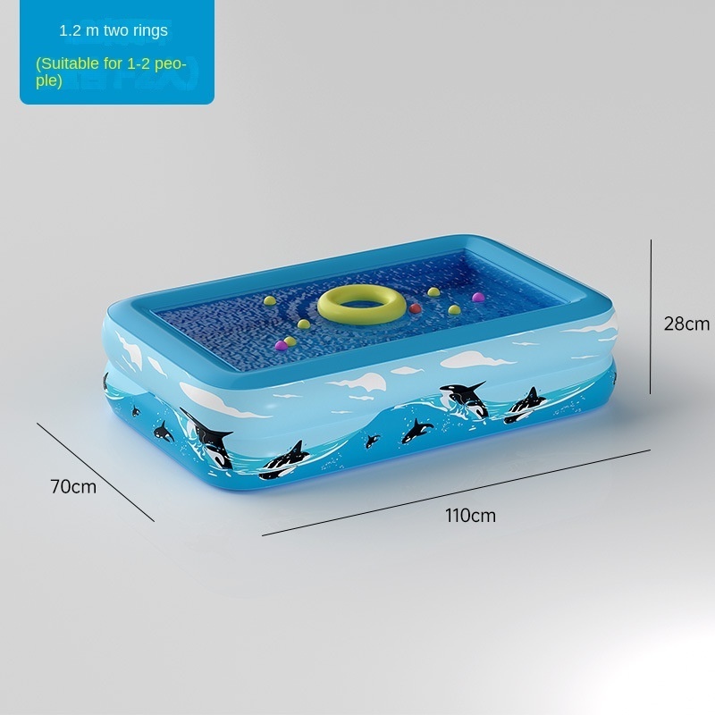 New Inflatable Bathtub Baby Rectangular Swimming Pool Full Sized Portable Family Kids Swimming Pool for Kids