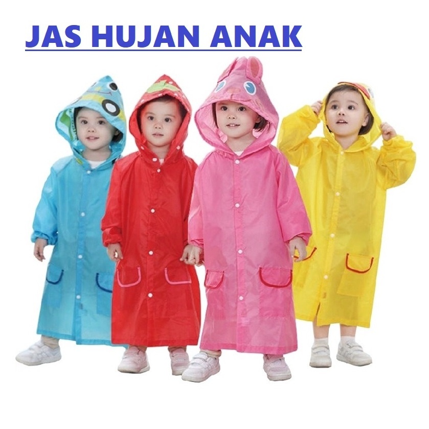 Children Cute Poncho Girls Child Rain Coat Jacket Waterproof Toddler Preschool Raincoat Rainwear Print for Kids Camping Animal