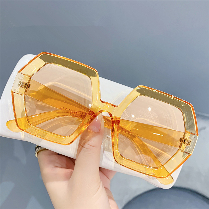 Gafas De Sol Hand Polished Sun Glasses Futuristic White Label Sunglasses Oversized Black Square Fashion Shades For Women 2023