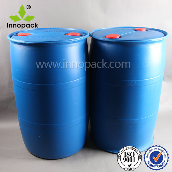 large food grade plastic drum 200 liter with closed top for sale