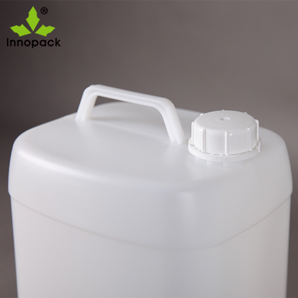 Unstackable 20 liter HDPE plastic transparent jerry can