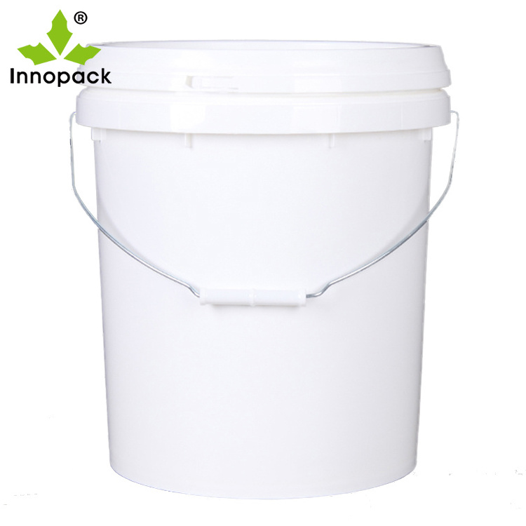 airtight new industrial construction cement mixing plastic buckets 20l with custom label of gardeneries