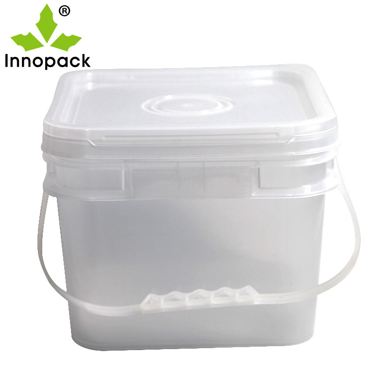 plastic square food grade 8 gallon buckets with lid plastic bucket 15 liter