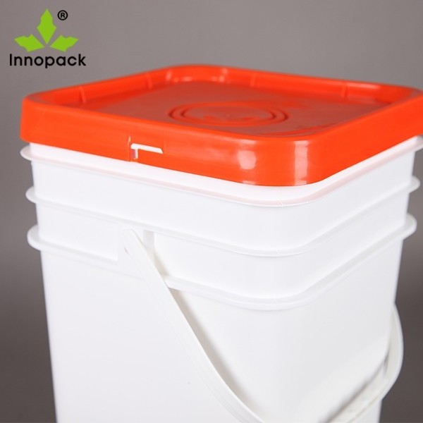 plastic square food grade 8 gallon buckets with lid plastic bucket 15 liter