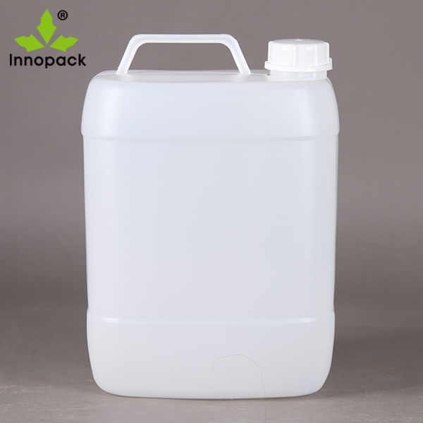 Unstackable 20 liter HDPE plastic transparent jerry can