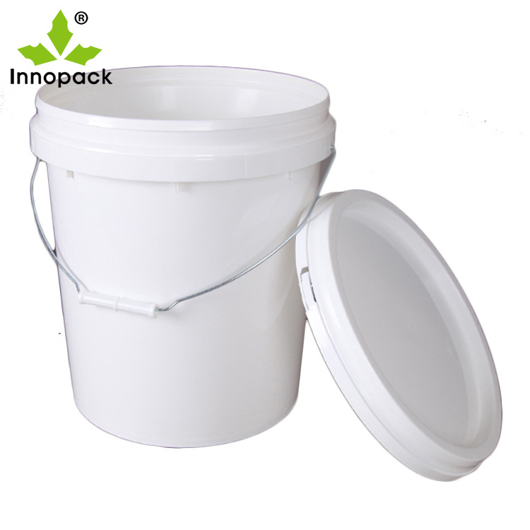 airtight new industrial construction cement mixing plastic buckets 20l with custom label of gardeneries