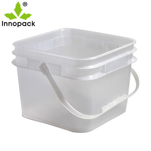 plastic square food grade 8 gallon buckets with lid plastic bucket 15 liter